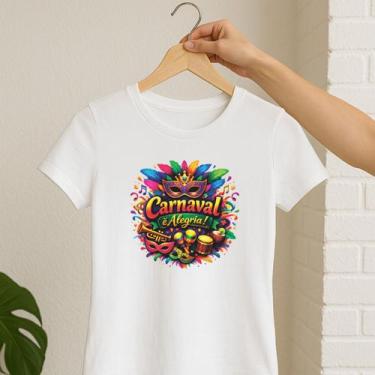 Imagem de Camiseta Feminina Baby Look Carnaval É Alegria Lançamento - delite, Br