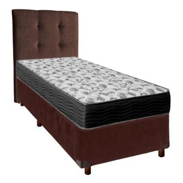 Imagem de Kit Cabeceira + Cama Box + Colchão Solteiro D33 Iso100 Ortobom