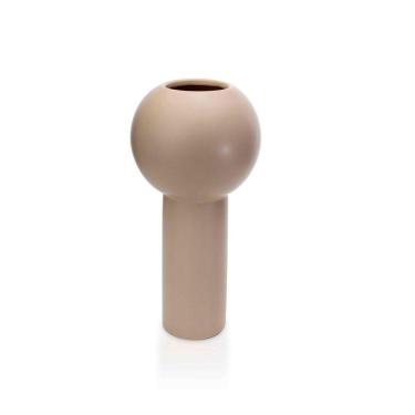 Imagem de Vaso Em Cerâmica Bege 32,5x16x16cm