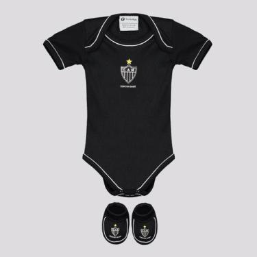 Imagem de Kit Body Atlético Mineiro Preto - Torcida Baby, GG