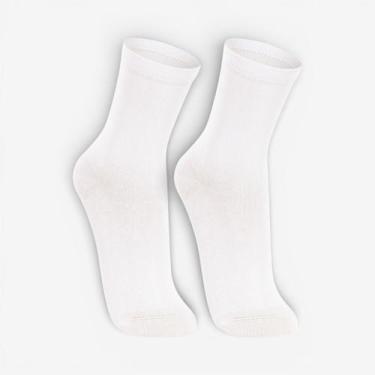 Imagem de Kit Com 2 Pares Meia Lupo Cano Longo Branca, 0900, 34a39