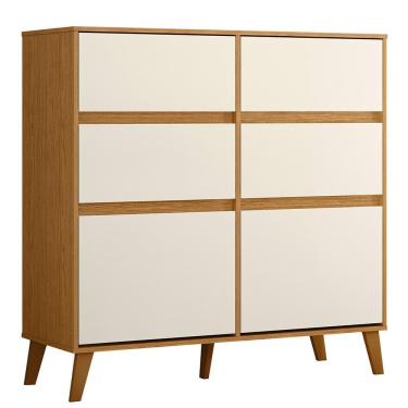 Imagem de Cômoda Sapateira Dora 2 Portas e 4 Gavetas - Móveis Albatroz