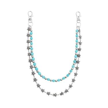 Imagem de Cinto De Cintura Duplo Unissex Estilo Harajuku Punk Acessório De Jeans