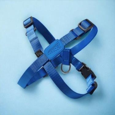 Imagem de Peitoral Ajustável em X para Cães - Azul Marinho - Tamanho G - Confort