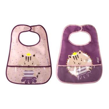 Imagem de Conjunto Duo de Babadores Impermeáveis com Coletor e Fecho de tiras au