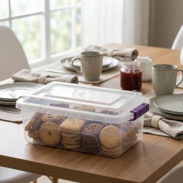 Imagem de Caixa Organizadora 5L Ercaplast Retangular Empilhável