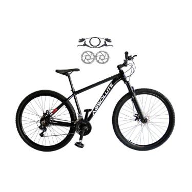 Imagem de Bicicleta Aro 29 Absolute Nero 5 Alumínio 21v Freio Hidráulico Mountain Bike Garfo Suspensão Preto 19