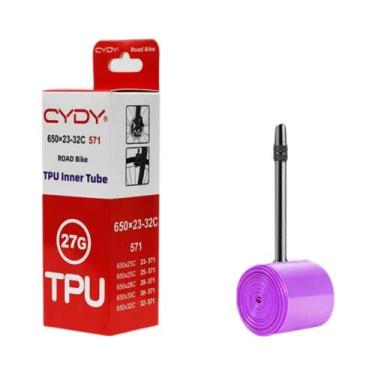 Imagem de Câmara De Ar TPU Para Bicicleta De Estrada 650C 27g 650x23C-32C Válvul