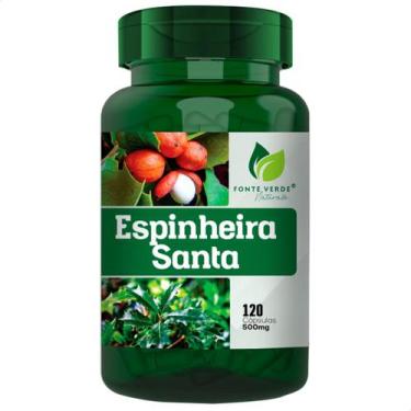 Imagem de Espinheira Santa Natural 500mg 120 Cápsulas Fonte Verde