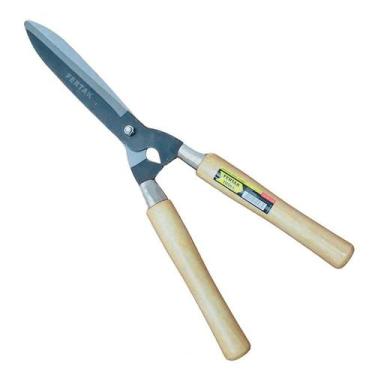 Imagem de Tesoura Para Grama Cerca Viva Lâmina Inox e Cabo de Madeira - Fertak