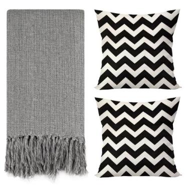 Imagem de Kit 1 Manta Para Sofá 2,40 X 1,80 + 2 Capas de Almofada Cor:Caramelo-B