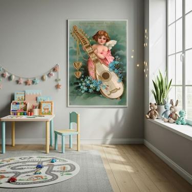 Imagem de Quadro Decorativo O Anjo Cupido - 70x50cm