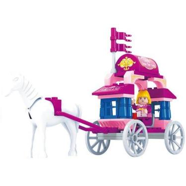 Imagem de Blocos De Montar Carruagem Da Princesa Com 57 Peças - Xalingo