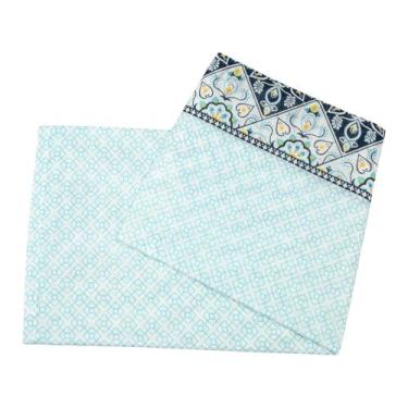 Imagem de Toalha de mesa Lepper Pop quadrada 140x140cm 4 lugares estampada, Azul