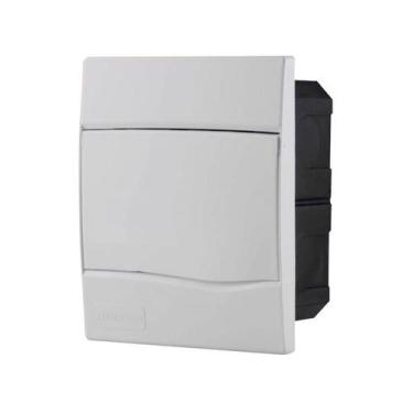 Imagem de Quadro de Distribuição de Embutir 5 DIN ou 3 NEMA Tramontina com Porta