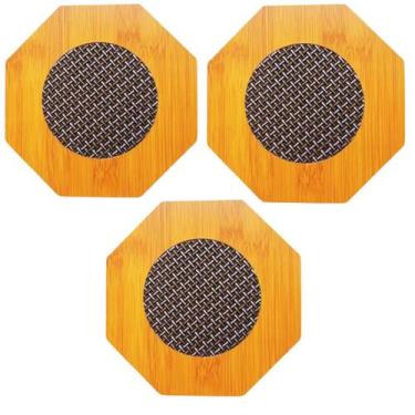 Imagem de Descanso de panela estilo bambu interponte 16,5x16,5cm 3un - CASITA, H