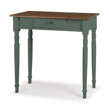 Imagem de Aparador para Sala em Madeira Maciça 1 Gavetas 634 Linz Móveis - Verde Musgo/Imbuia Glazer