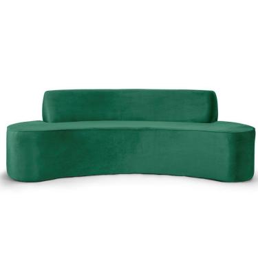 Imagem de Sofá 3 Lugares Sala de Estar 180 cm Bélgica Veludo Verde - Gran Belo