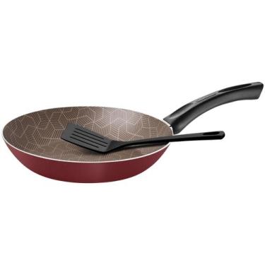 Imagem de Frigideira Tramontina Paris c/Espátula 30cm 2,5L - Vermelho, Vermelho,