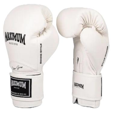 Imagem de Luva de Boxe Muay Thai Kickboxing New Classic Branco Maximum-Unissex