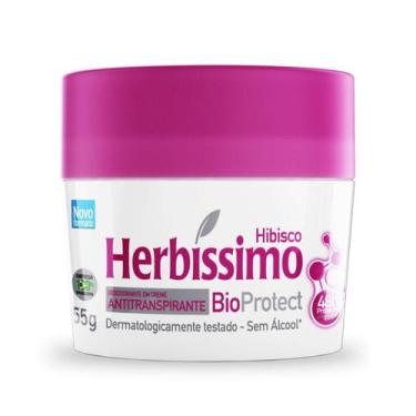 Imagem de Desodorante Creme Herbissimo Bioprotect Hibisco Antitranspirante 55g