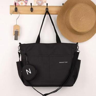 Imagem de MODIVA Bolsa Tiracolo Escolar Impermeável em Tecido Oxford  Grande Cap