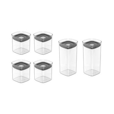 Imagem de Kit de potes herméticos modular Ou 6un Linha Block