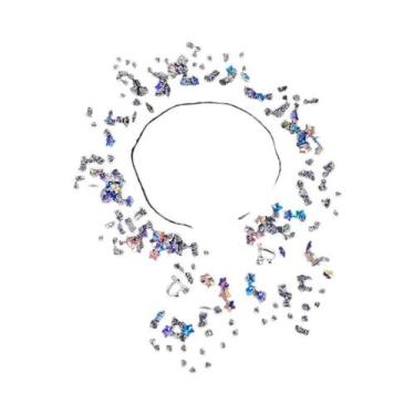 Imagem de Tiara De Cristal Com Pérolas E Strass Azul Para Mulheres, Acessório De