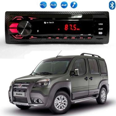 Imagem de Radio Mp3 Som Automotivo Bluetooth Usb Cartão Sd Fiat Doblo - E-TECH