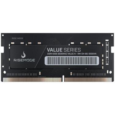 Imagem de Memória para Notebook Rise Mode Value, 8GB, 3200MHz, DDR4, CL22, Preto