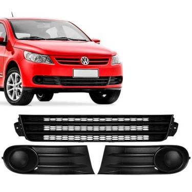Imagem de Kit Grade Central E Laterais Sem Milha Parachoque Gol Voyage Saveiro G