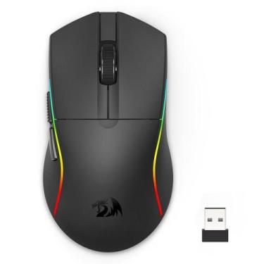 Imagem de Mouse Gamer Sem Fio Redragon Deicide Standard, RGB, Wireless, Preto - 