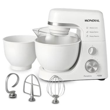 Imagem de Batedeira Planetária Mondial 700w 60 Hz Branco -, Branco, 110V