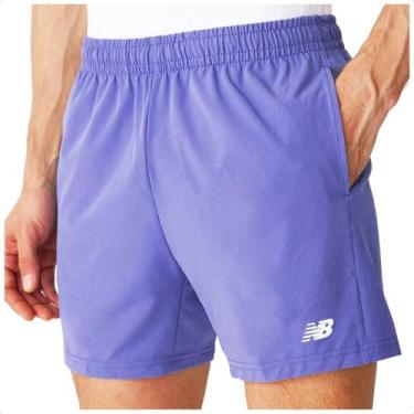 Imagem de Shorts New Balance Sport Essentials 5 Masculino, G, Roxo
