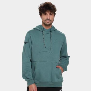 Imagem de Moletom Mizuno Soft II Masculino, Verde, P