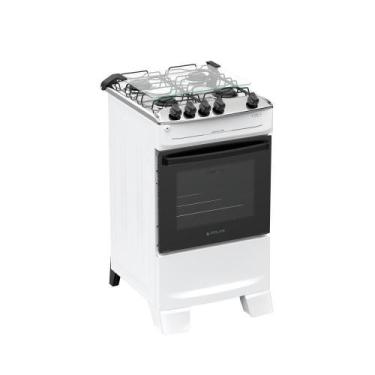 Imagem de Fogão 4 Bocas Atlas Mônaco Top Mesa De Inox A Gás Bivolt Branco
