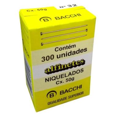 Imagem de Alfinete cabeca 50grs ref.32 niquelado - BACCHI