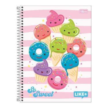 Imagem de Caderno Espiral Grande Universitário Like+ 1 Matéria 96 Folhas Capa Du