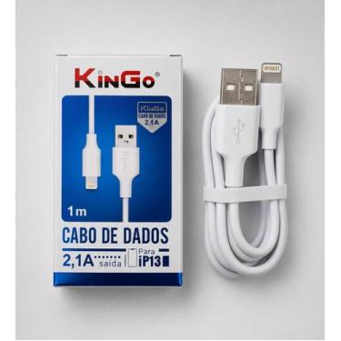 Imagem de Cabo de Dados Lightning Kingo 1 Metro 2.1A Kingo