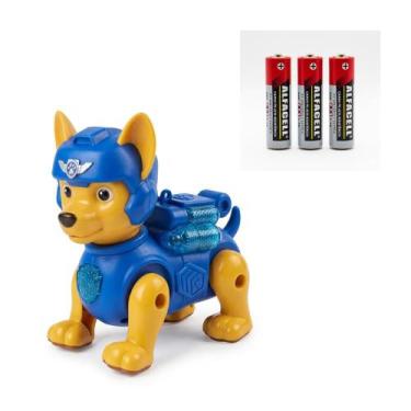 Imagem de Brinquedo infantil Cachorro Chase Patrulha Canina que Anda, Tem Som e 