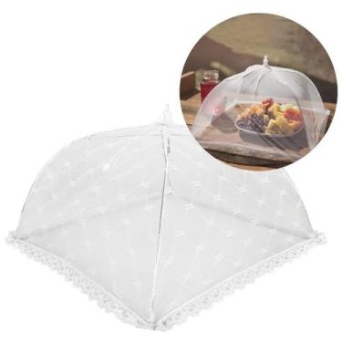 Imagem de Protetor Mosquiteiro Malha Tule Dobrável Renda Prime 40cm x 40cm - Tuu