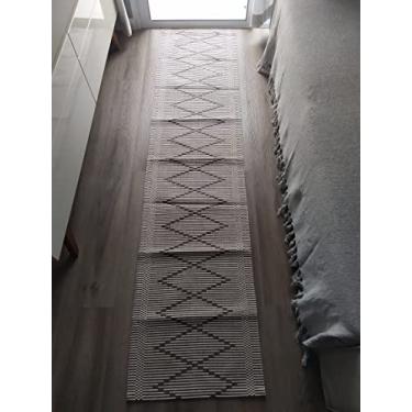 Imagem de Tapete Passadeira 200x47Cm Losango - Marron