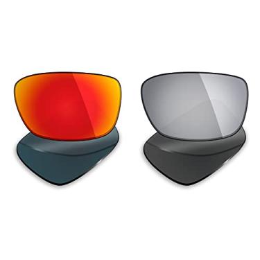Imagem de 2 pares de lentes polarizadas de substituição da Mryok para óculos de sol Oakley Drop Point – Opções