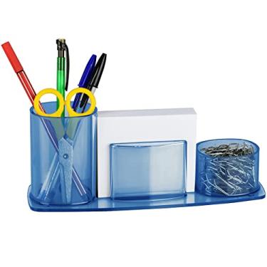 Imagem de Porta Lápis Clips e Papel Lembrete Millennium (Papel Branco Incluso), Acrimet, (Cor Azul Clear)