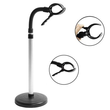Imagem de Suporte Secador de Cabelo Regulavel Chao Regulavel Cabeleireiro Salao Petshop Ajustavel Flexível
