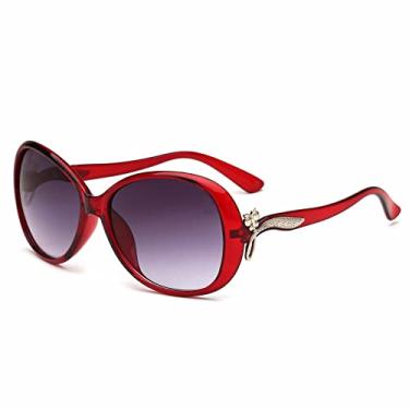 Imagem de Óculos de Sol Feminino Sombra Vintage Retro Óculos de Sol Designer Hombre Óculos De Sol Feminino UV400,C7 Vermelho Escuro,Z