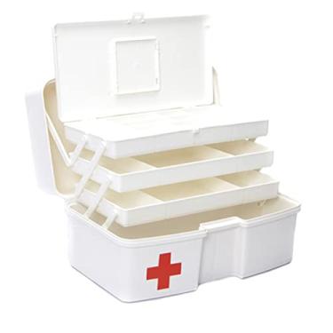 Imagem de MALETA SOS PRIMEIROS SOCORROS E MEDICAMENTOS COM 3 BANDEJAS ARTICULADAS POLYMER
