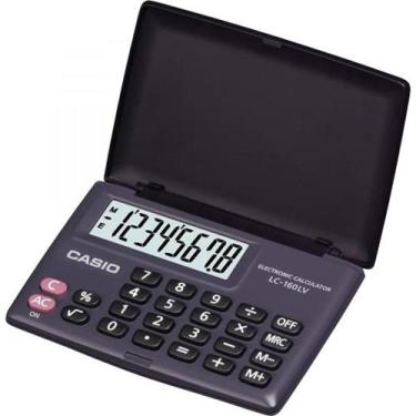 Imagem de Calculadora De Bolso 8 Dígitos Lc-160Lv-Bk Preto - Casio