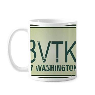 Imagem de American USA Caneca com estampa de número de carro cerâmica cerâmica xícara de porcelana de café louça