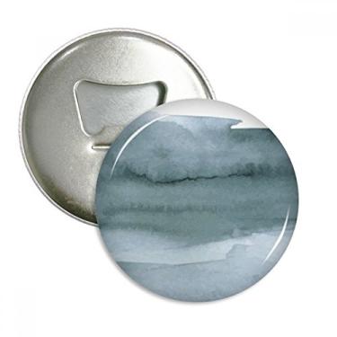 Imagem de Tinta abstrata plantas arte padrão abridor de garrafas ímã geladeira emblema multifuncional